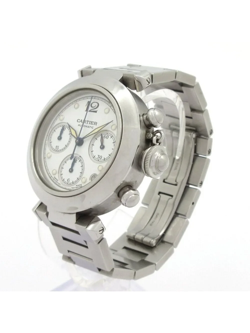 Cartier Watch Pasha C Chronograph White